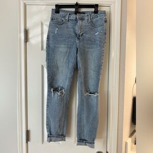Judy Blue Light Blue Distressed Jeans